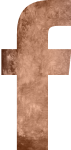 Facebook logo in a textured design.